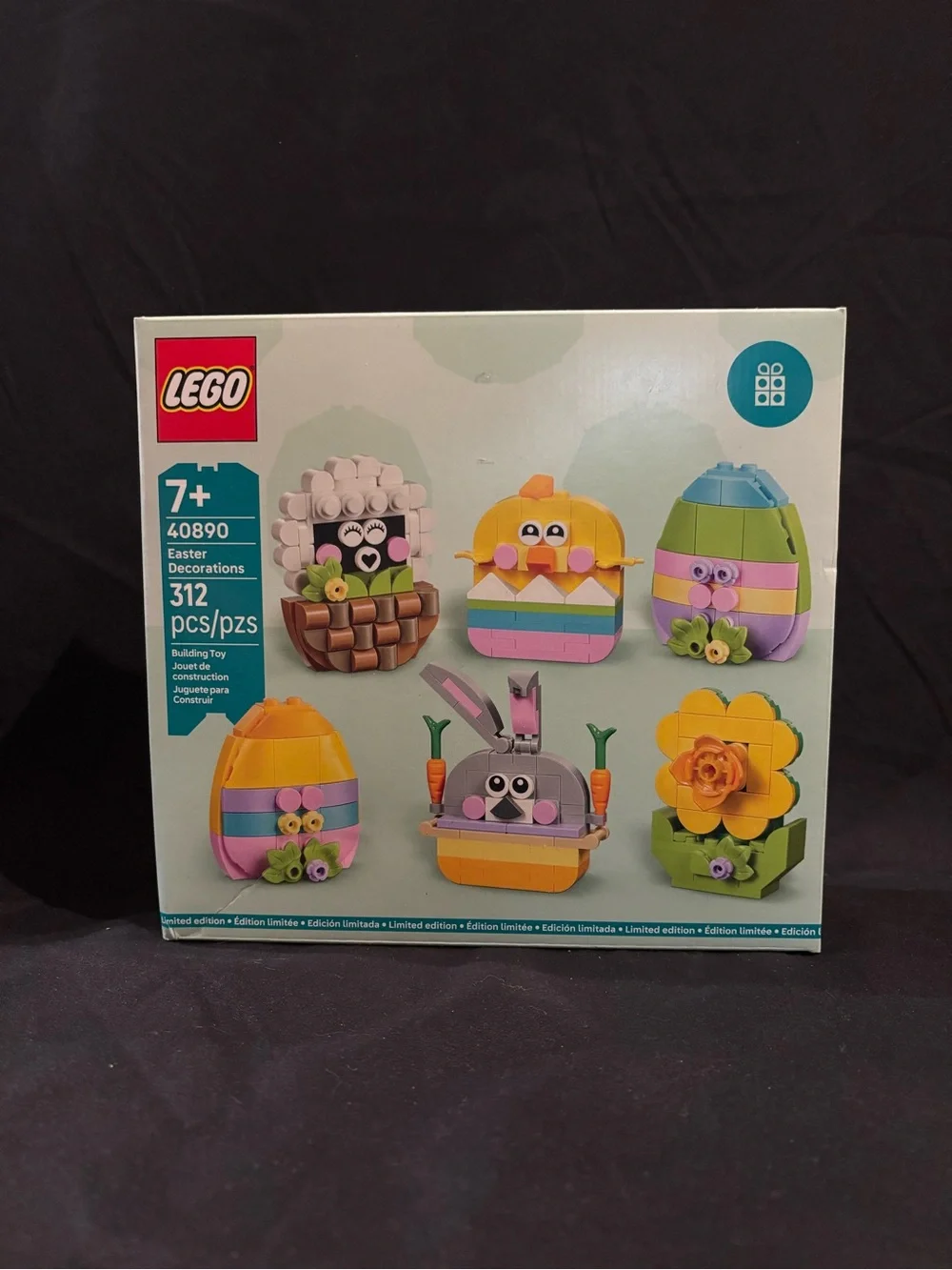 LEGO Pastel Easter Eggs & Characters Set - Yellow, Pink, Purple, Green, Blue New